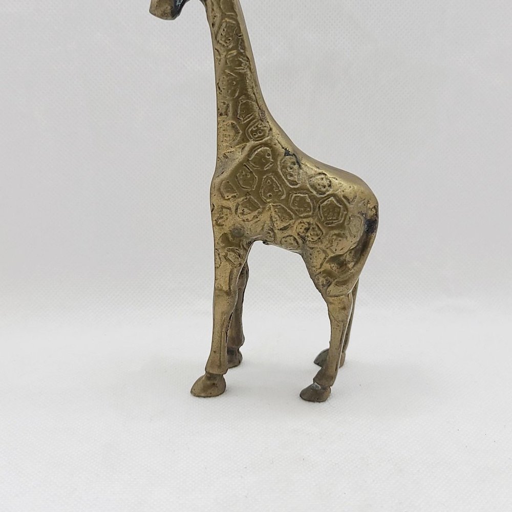 Vintage Brass Giraffe
